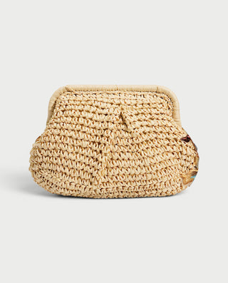 LORAVIE Floral Woven Chain Crossbody Bag