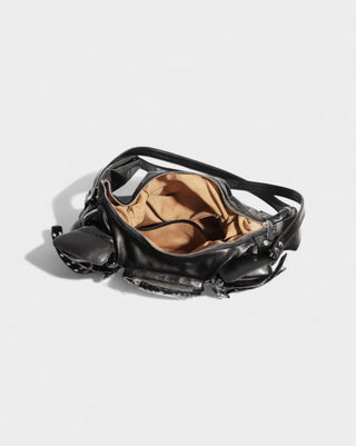 BRINA Multi-Pocket Buckle Shoulder Bag