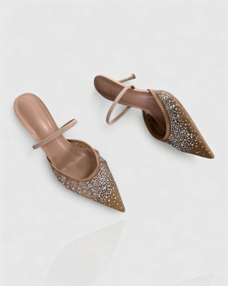 Lśniące Szpilki z Siateczką Cyrkoniową