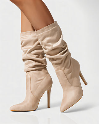 SANYA Slouchy Pointed-Toe Stiletto Boots