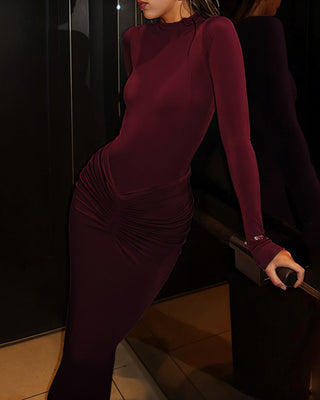 ALICE Ruched Maxi Dress