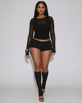 DEIA Mesh Detail Four-Piece Set