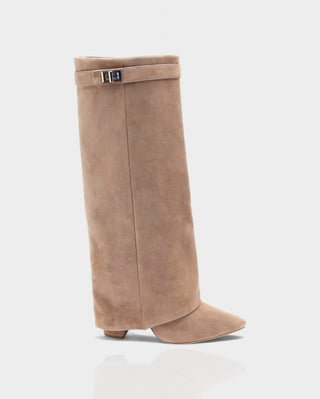 MAISY Straight Pointed-Toe Knee-High Boots