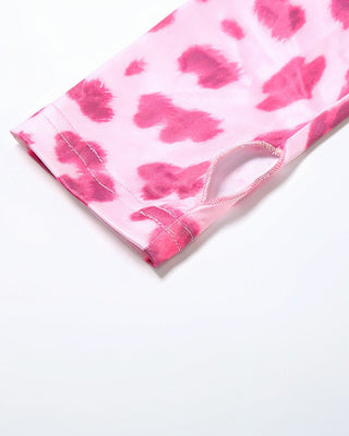 NOA Leopard Zip Up Top & Pants Set