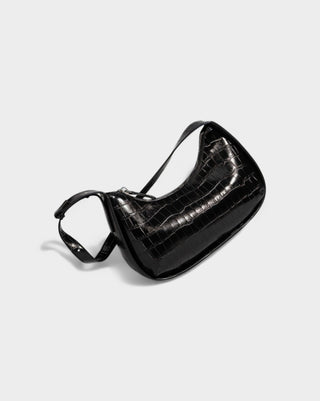 CIANNA Croc-Embossed Faux Leather Bag