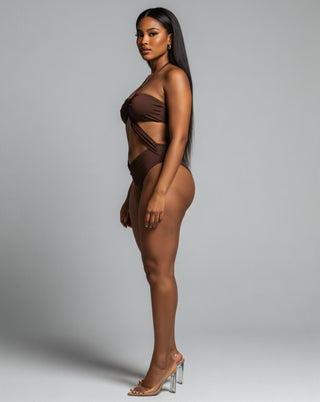 LINDSAY Cutout One-Piece Swimsuit