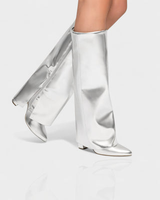 MAISY Straight Metallic Boots