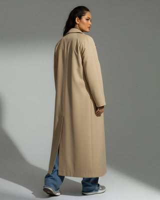 SKYE Oversized Button-Up Trench Coat