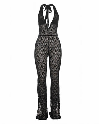 MARISA Deep V-neck Jumpsuit