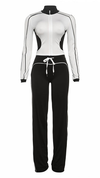 LENA Zip-up Top & Pants Set