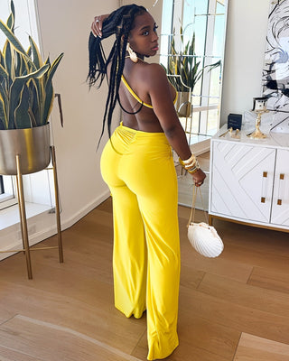 BASIA Rope Detail Wide-Leg Jumpsuit