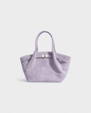 EVANNA Faux Suede Leather Shoulder Tote Bag