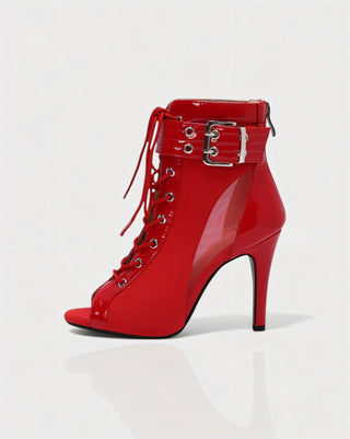 ELINDA Short Lace-up Stiletto Boots