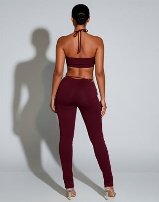 SORELA Crop Top & Lace-up Pants Set