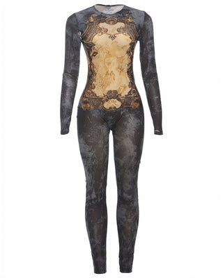 KALEYA Abstract Print Jumpsuit