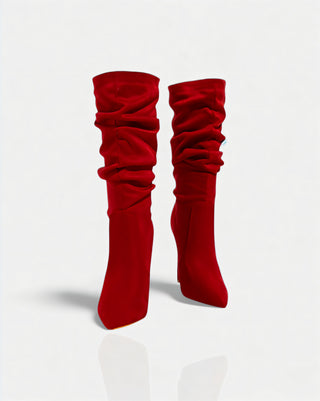 SANYA Slouchy Pointed-Toe Stiletto Boots