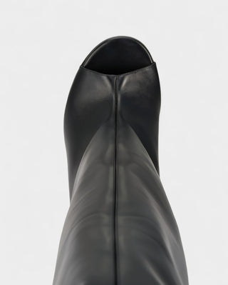 HELIRA Peep Toe Wedge Knee High Boots