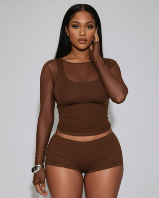 DEIA Mesh Detail Four-Piece Set