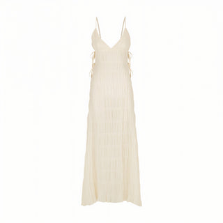 LEONA Pleated Maxi Dress