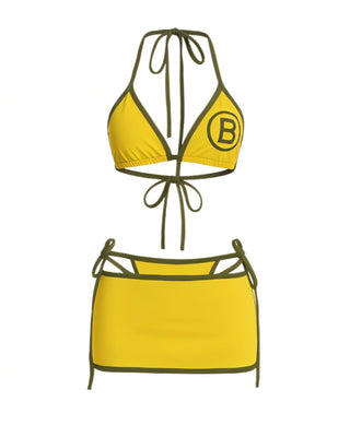 MADISON Varsity Patch Logo 3-Piece Bikini Set