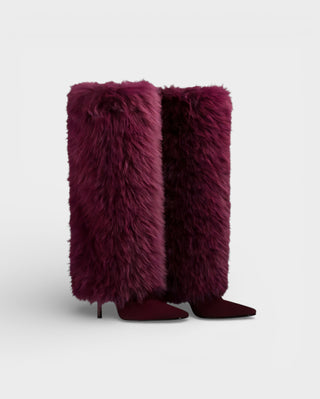 LERINA Faux Fur Knee-high Boots