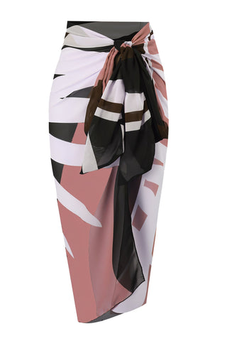 LOTTIE Beaded One-Piece Swimsuit & Tie Maxi Skirt Set