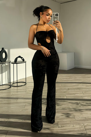 DEJA Mesh Print Jumpsuit