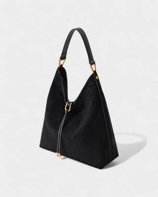 KALIYA Faux Suede Hobo Shoulder Bag