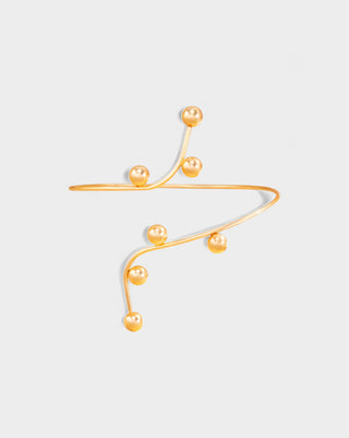 ANAYLA Metal Ball Accent Arm Cuff Bracelet