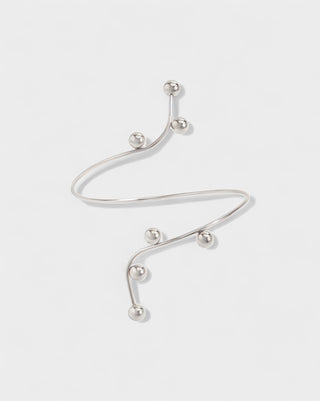 ANAYLA Metal Ball Accent Arm Cuff Bracelet
