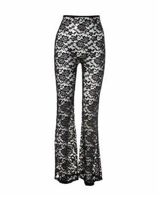 NIRANA Lace Sleeveless Top & Flared Pants Set