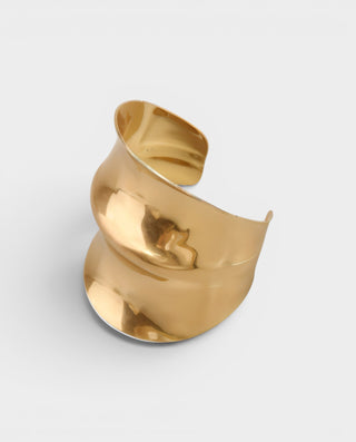 Wavy Wide Cuff Bracelet