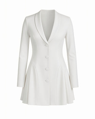 KLEA Structured Button-Up Blazer Dress