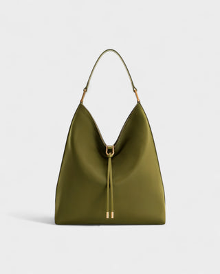 KALIYA Faux Suede Hobo Shoulder Bag