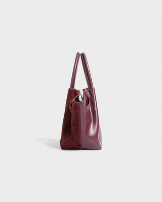 EVANNA Faux Suede Leather Shoulder Tote Bag