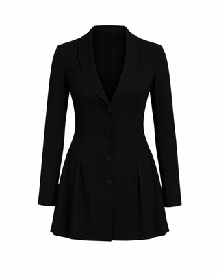 KLEA Structured Button-Up Blazer Dress