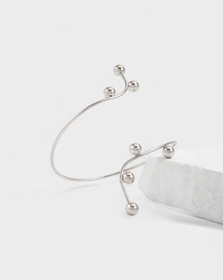ANAYLA Metal Ball Accent Arm Cuff Bracelet
