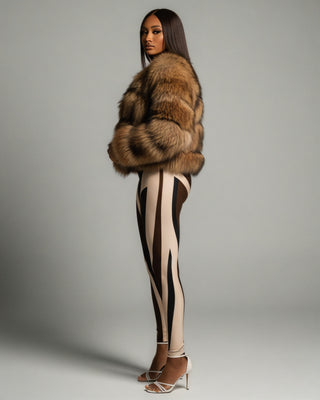 VIXA Real Racoon Fur Jacket