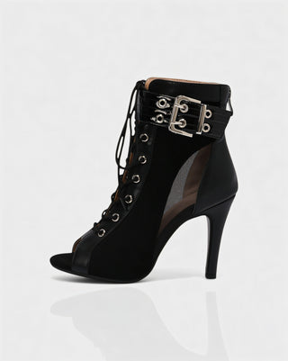 ELINDA Short Lace-up Stiletto Boots