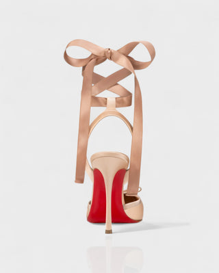 BREN Red Sole Ballet Lace-Up Stiletto Heels
