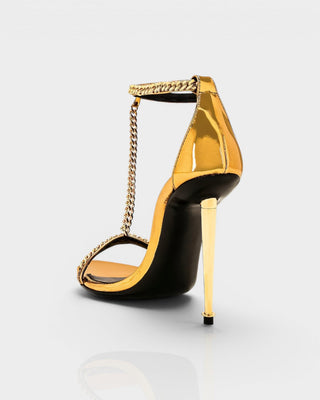 Tacones de aguja con cordones de piel sintética KELLA