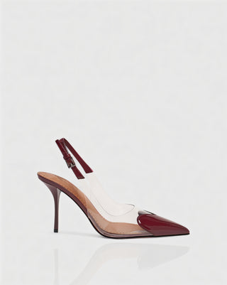 IRENE Clear Heart Detail Heels