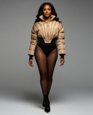 NILIAN Cropped Puffer Jacket