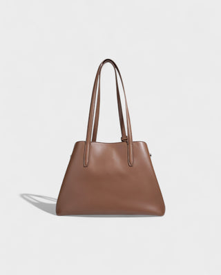 ORLINA Faux Suede Tote with Top Turn-Lock