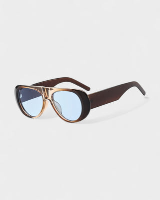 JONNA Oversized Oval Frame Sunglasses