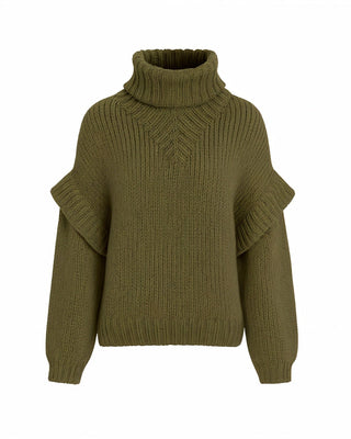 NARLA Fluffy Long Sleeve Turtleneck Sweater