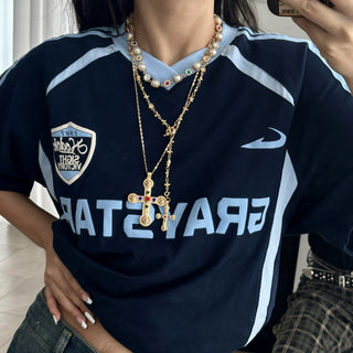 ALIUS Cross Clustered Necklace