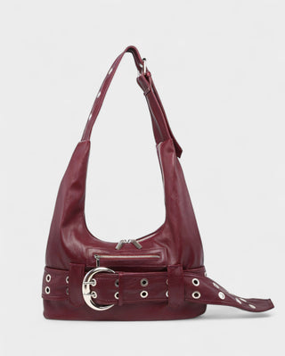 ALEXIS Retro Faux Leather Shoulder Bag