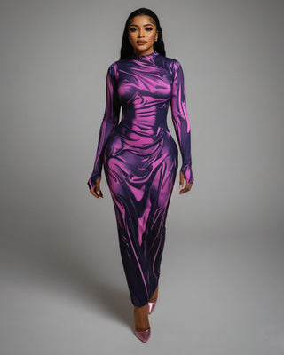 KASSIDY Illusion Maxi Dress