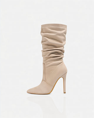 SANYA Slouchy Pointed-Toe Stiletto Boots